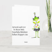 自然の紙吹雪 – グリーティングカード (裏面)