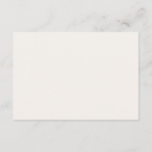 自然の結婚ミニマル詳細QRコード エンクロージャーカード (裏面)