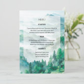 自然の緑と白の手の絵を描ヒルズ結婚 メニュー (スタンド正面)