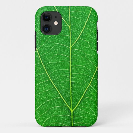 自然の緑の木の葉の質の箱 Case-Mate iPhoneケース (裏面)