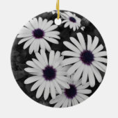 自然の繊細なコントラスト セラミックオーナメント (裏面)