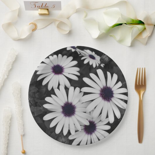 自然の繊細なコントラスト ペーパープレート (ウェディング)