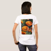 🌺自然の美しいを発見 – ポピー花 Tシャツ (裏面フル)