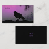 自然の美しいシルエット 名刺 (正面/裏面)