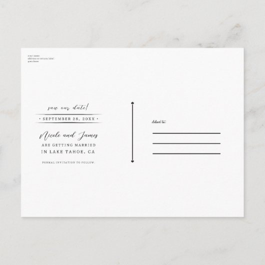 自然の美しい植物花の保存日 案内ポストカード (裏面)