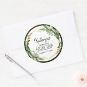 自然の美しい葉パーソナライズされた ラウンドシール (封筒)