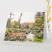 自然の美しい-誕生日カード カード (黄色い花)