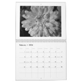 自然の美しい…黒く及び白い版 カレンダー (2月 2026)