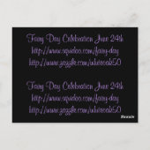 自然の美しさ ブックマーク ポストカード (裏面)