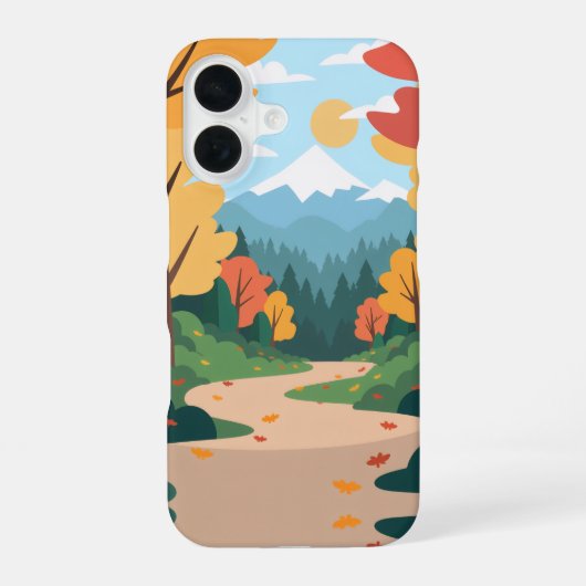 自然の美しさ iPhone 16ケース (裏面)