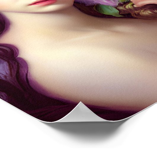 自然の美カラフルしい絵画女性 | 7 | ポスター (角)