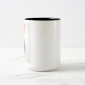 自然の羽根の森マグ ツートーンマグカップ (中央)