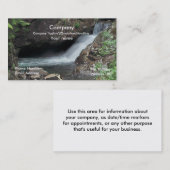 自然の背景が付いているカスタマイズ可能な名刺 名刺 (正面/裏面)