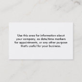 自然の背景が付いているカスタマイズ可能な名刺 名刺 (裏面)