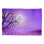 自然の背景（紫） 枕カバー (裏面)