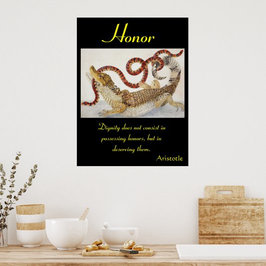 自然の自然のままの姿に響く名誉 ポスター (キッチン)