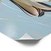 自然の色のヨーロッパのグリーンフィンチ ポスター (コーナー)