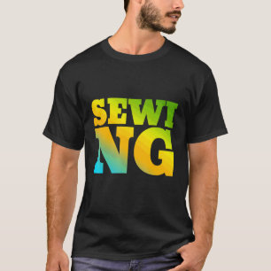 自然の色をイメージした縫製デザイン Tシャツ