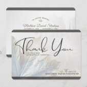 自然の色彩 秋の葉 Sympathy 感謝カード 招待状 (正面/裏面)