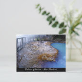 自然の色、ニュージーランド、熱疑問に思線 ポストカード (スタンド正面)