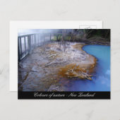 自然の色、ニュージーランド、熱疑問に思線 ポストカード (正面/裏面)