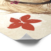 自然の花の帽子のポスター ポスター (角)