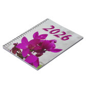 自然の花の芸術ギフト2026 ノートブック (左側)