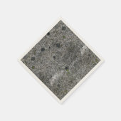 自然の花崗岩と緑の苔 スタンダードカクテルナプキン (角)