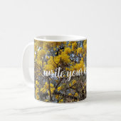 自然の花開く コーヒーマグカップ (正面左)