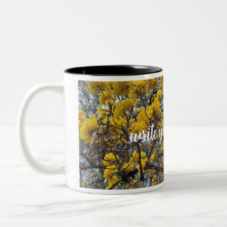 自然の花開く ツートーンマグカップ