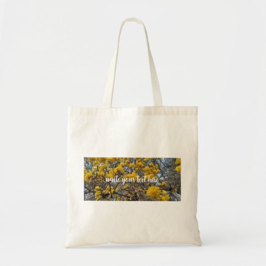 自然の花開く トートバッグ (正面)