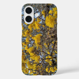 自然の花開く iPhone 16ケース