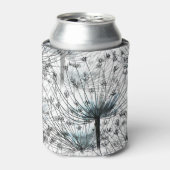 自然の花:シームレスなパターン背景。 缶クーラー (缶正面)