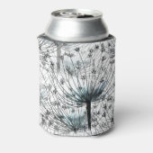 自然の花:シームレスなパターン背景。 缶クーラー (缶裏面)