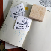 自然の花 ラバースタンプ