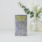 自然の芸術または入れ墨の店の名刺 名刺 (スタンド正面)