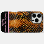 自然の芸術を表現するカラフルなヘビの革 Case-Mate iPhoneケース (裏面 (横))