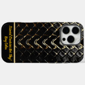 自然の芸術性を誇示するギラギラの蛇皮 Case-Mate iPhoneケース (裏面 (横))