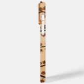 自然の芸術：木製プランクトリーのモザイクの電話ケース Case-Mate iPhoneケース (裏面 / 左)