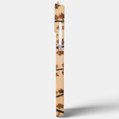 自然の芸術：木製プランクトリーのモザイクの電話ケース Case-Mate iPhoneケース (裏面 / 左)