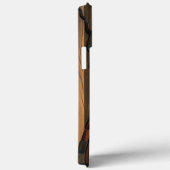 自然の芸術：木製プランクトリーのモザイクの電話ケース Case-Mate iPhoneケース (裏面 / 右)