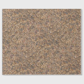 自然の荒い小石は細字印刷に投石します ラッピングペーパー (フラット)