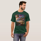 自然の荒野の風景 海のビーチ Tシャツ (正面フル)