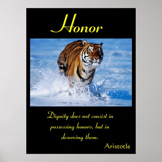 自然の華やかな中で栄える栄誉 ポスター (正面)