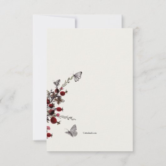 自然の葬式のサンキューカード サンキューカード (裏面)