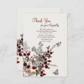 自然の葬式のサンキューカード サンキューカード (正面/裏面)