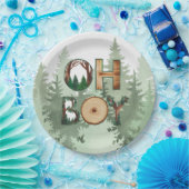 自然の表情：おお坊ちゃんシャワー ペーパープレート (パーティー)