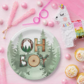 自然の表情：おお坊ちゃんシャワー ペーパープレート (パーティー)