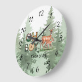 自然の表現：ああ男の子の赤ちゃんシャワーギフト ラージ壁時計 (傾斜)