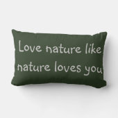 自然の装飾用クッションに航海して下さい ランバークッション (裏面)